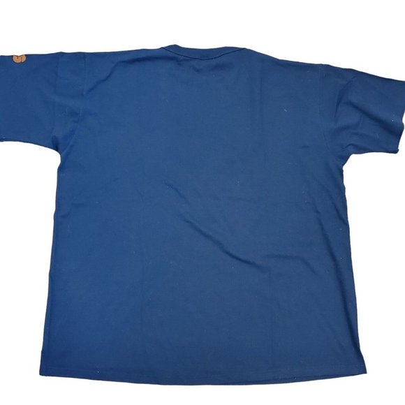 Vintage OES Nutrition Team Illinois Single Stitch T-shirt Navy Blue USA Sz XL - Picture 3 of 9